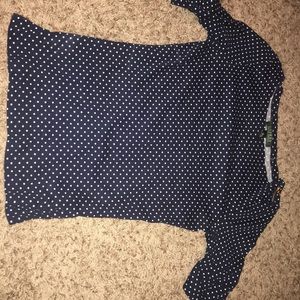 Poka dot blouse